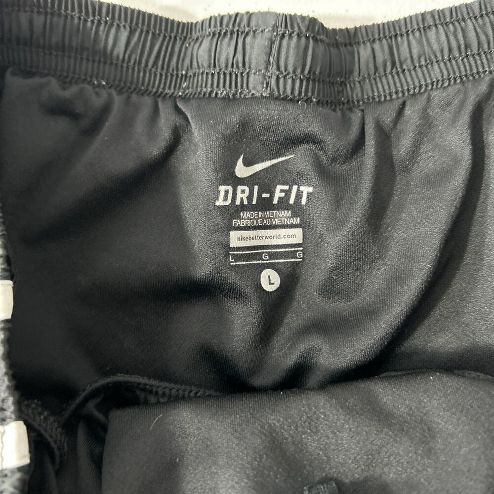 Nike Dri Fit Shorts‎ Womens Large Black Tempo Running Activewear - Picture 4 of 7